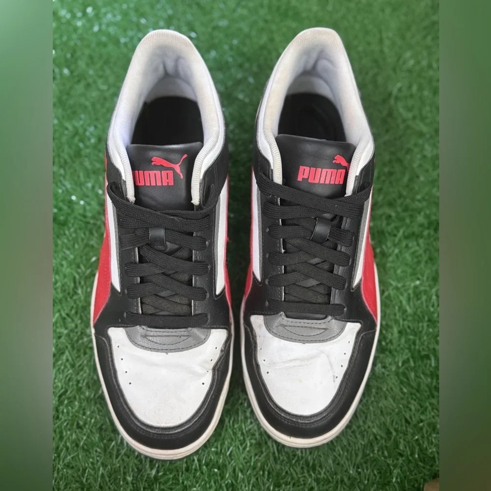Puma Men’s Black, Red, and White Athletic‎ Sneakers Size 11